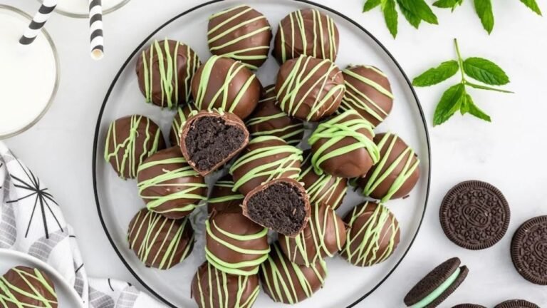 Minty Chocolate Oreo Truffles Recipe